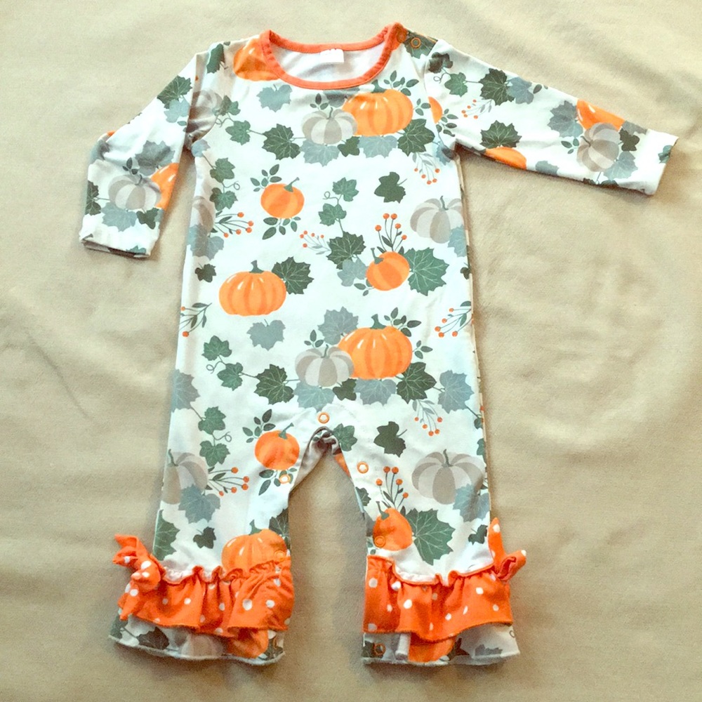 Penelope Plumm Girls’ Autumn Pumpkin Outfit